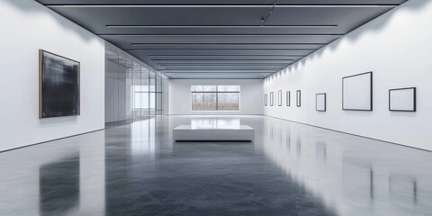 Obraz premium Emphasis on simplicity and elegance in a modern art environment. 