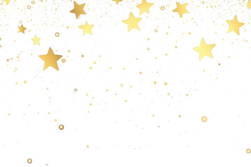 Fototapeta premium PNG Golden stars night sky background
