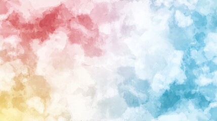 Abstract Colorful Cloud Background in Soft Pastel Tones
