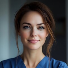 Smiling woman, healthcare, portrait