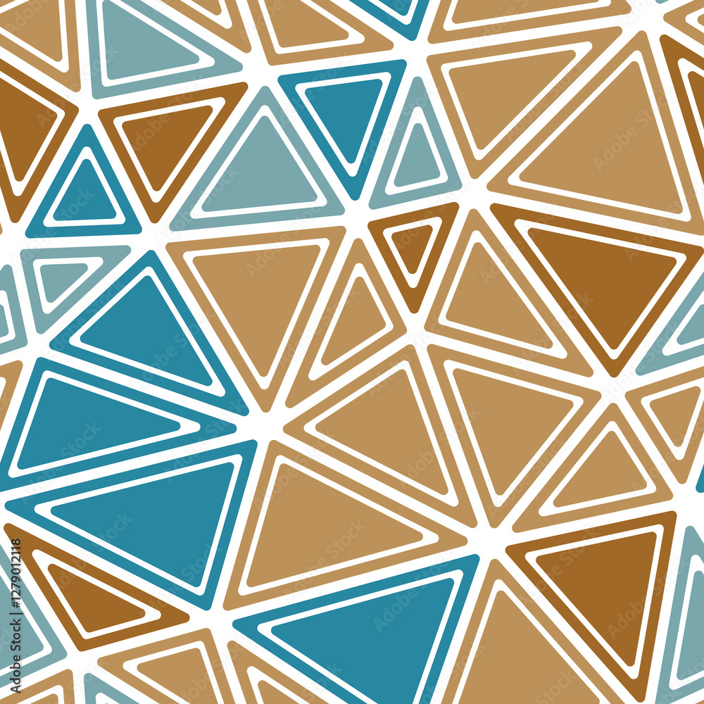 Poster abstract vector background. rounded solid shapes in frames. big triangles size. multiple colors styl