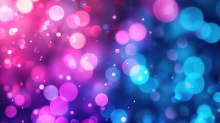 Abstract Pink and Blue Bokeh Background