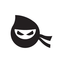 Ninja illustration logo vector template