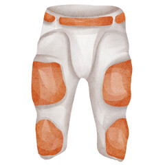 watercolor american football