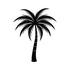 palm tree silhouette vector illustration