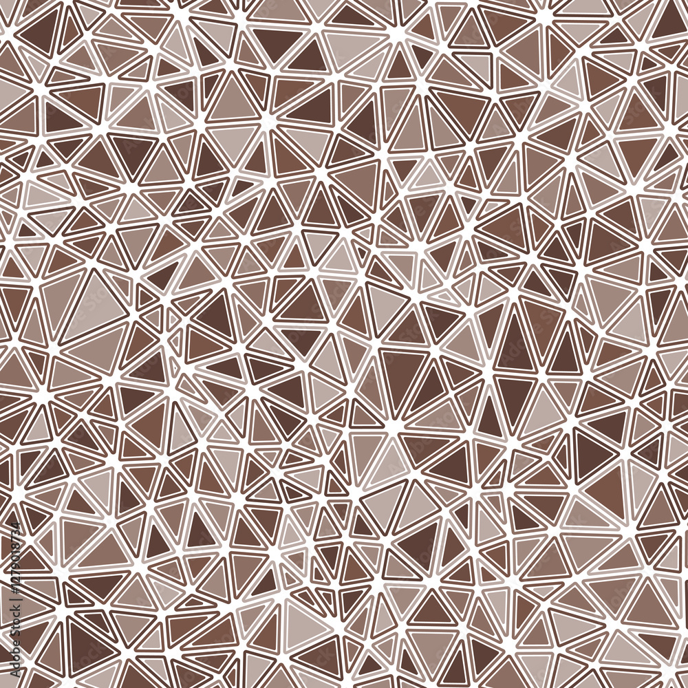Poster geometric pattern. rounded solid shapes in frames. compact triangles size. mono tone colored style. 