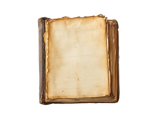 Old vintage book on a isolated on white background. old antique book