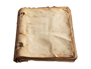 Old vintage book on a isolated on white background. old antique book