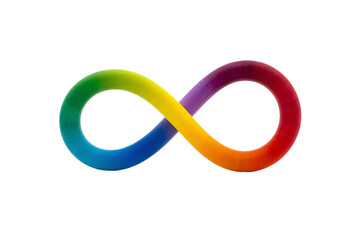 Obraz premium Infinity loop signifies neurodiversity with the concept ADHD isolated on transparent background