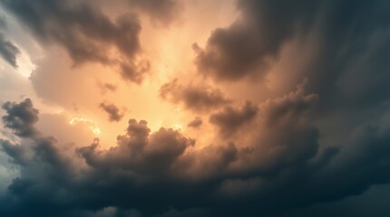 Fototapeta premium clouds before the storm.