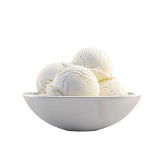 A Bowl of Creamy Vanilla Ice Cream
