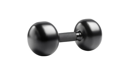 Sleek black dumbbells on a dark background, elevate your strength training with these essential fitness tools