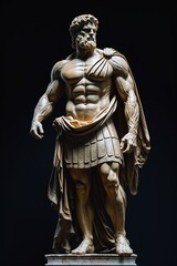 Obraz premium the statue of the ancient roman emperor