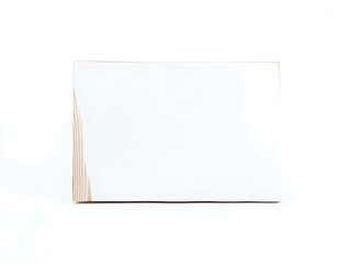 Rustic Wooden Signboard with Natural Grain on a Clean Background