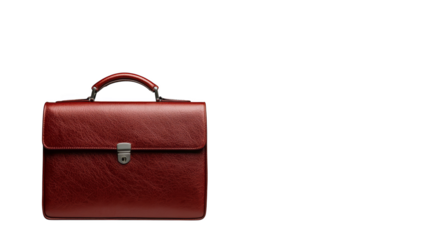 Striking red briefcase on black, a professional business and legal accessory for the modern executive