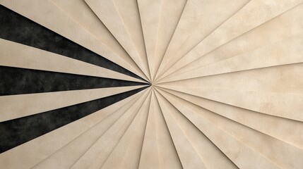 Dynamic Geometric Pattern with Textured Segments in Neutral Tones and Dark Contrast