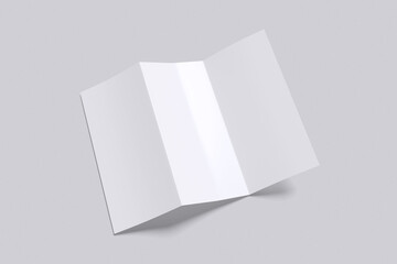 Trifold with grey background color for mockup