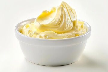 Free photo of yogurt in bowl and spone next to it