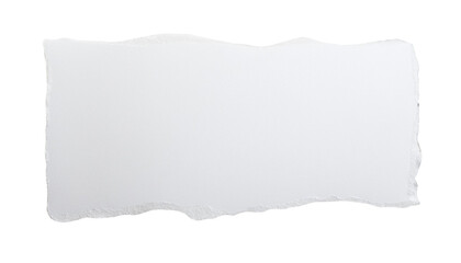 Torn White Paperisolated on transparent background
