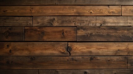 Wooden wall with rich brown texture ideal for backgrounds and design elements