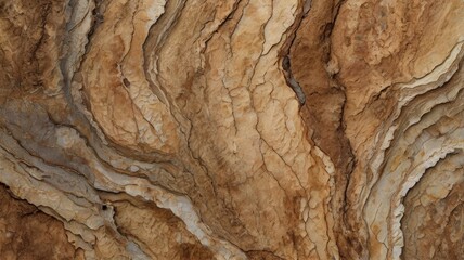 Close up of a rock with a bird sitting on it in natural outdoor environment