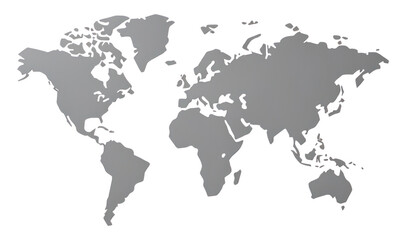 Naklejka premium PNG World map minimalist design world.