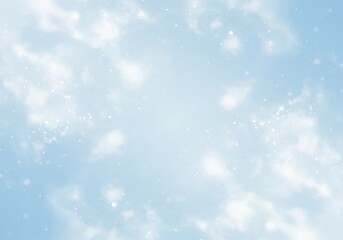 Fototapeta premium Light blue background, abstract white patterns, soft focus, dreamy atmosphere, cloud-like textures, ethereal, gentle gradients, minimalist design