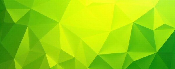 Fototapeta premium Triangular yellow green background with abstract shapes and texture, green, shape