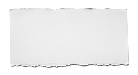 Obraz premium White Torn Paper Pieces Isolated on White
