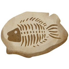 watercolor fossil © Je