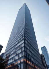 Obraz premium Modern skyscrapers reaching for the sky skyscraper city building skyscraper downtown business architecture cityscape