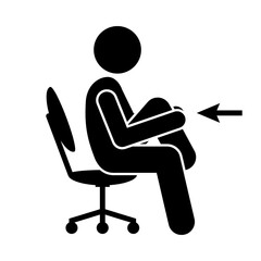 A silhouette of a man sitting stylishly at a table and chair, isolated on a transparent PNG background, perfect for modern designs, presentations, and creative projects.

