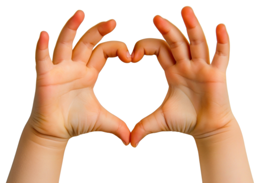 PNG Heart shape hands symbol person.