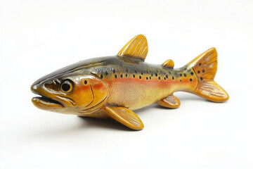 Naklejka premium Trout isolated on white background. 