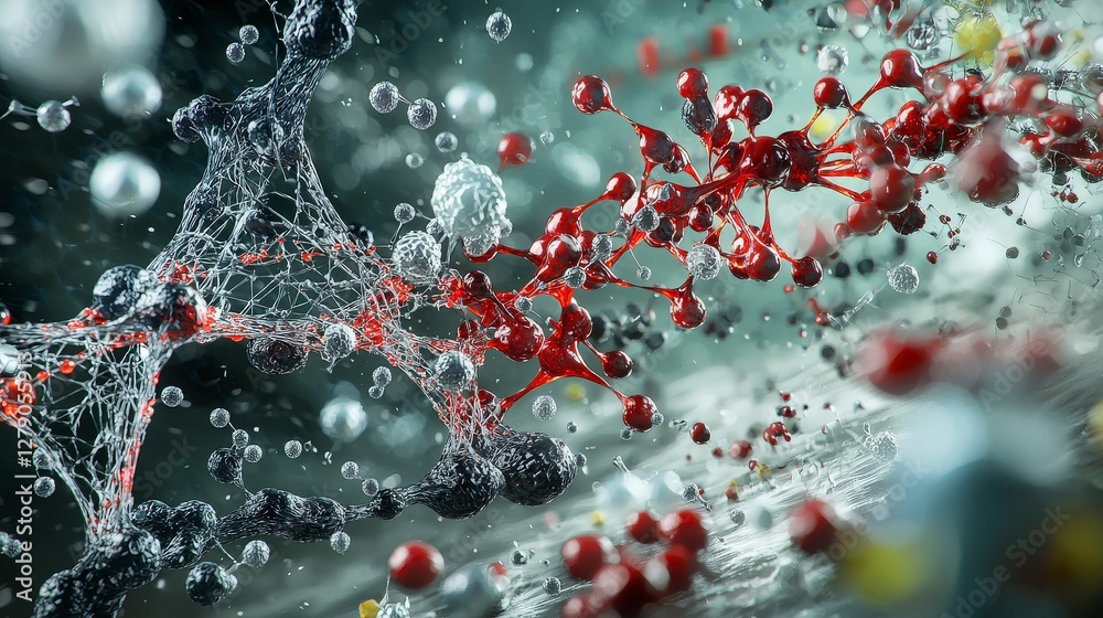 Poster dna manipulation in art innovations from bioengineering and digital artwork in scientific environmen