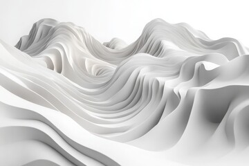 Obraz premium abstract geometric white background, Abstract white background with wavy lines and soft shapes, suitable for the design of business elegant and modern designs that convey luxury and sophistication