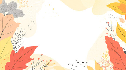 Elegant Autumn Floral Background with Red and Black Leaves – Ideal for Invitations, Seasonal Design & Branding, graphic design, seasonal marketing, website backgrounds, social media templates,