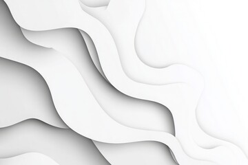 Fototapeta premium abstract geometric white background, Abstract white background with wavy lines and soft shapes, suitable for the design of business elegant and modern designs that convey luxury and sophistication