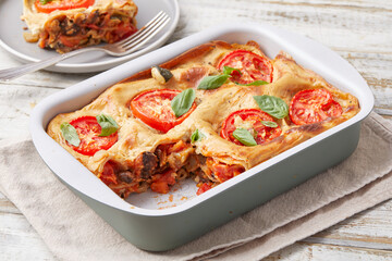 Tempeh and Vegetable Lasagne
