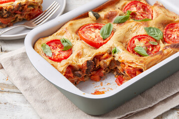 Tempeh and Vegetable Lasagne