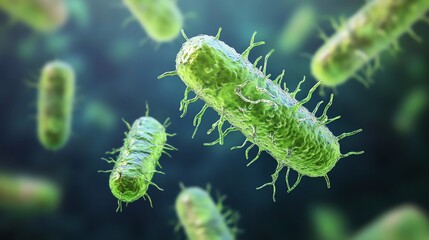 Naklejka premium A probiotic that looks like a nanobot Repairing damaged cells