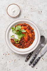 Sweet Potato and Bean Chilli