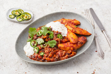 Sweet Potato and Bean Chilli