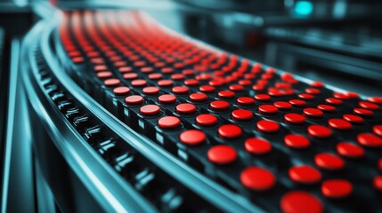 Exploring electric vehicle battery cells factory floor closeup photography industrial setting...