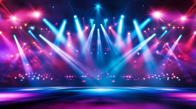 Laser light concert outdoor venue music event vibrant atmosphere audience perspective dazzling performance