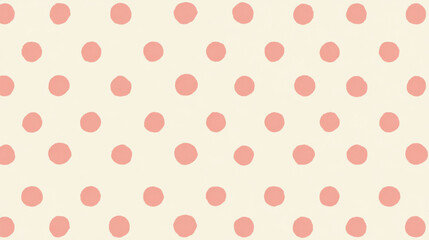 Soft polka dot pattern with light background and pink dots