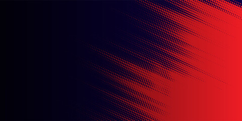 red halftone on blue background. Vector dotted sparkles or halftone shine pattern texture Pop Art Style Background. Eps10