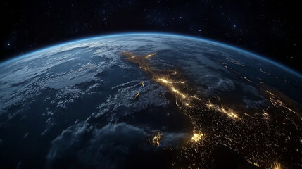 Fototapeta premium Globalization and ai ethics addressing bias in technology innovation from a futuristic perspective