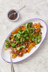 Fried Potatoes and Field Salad
