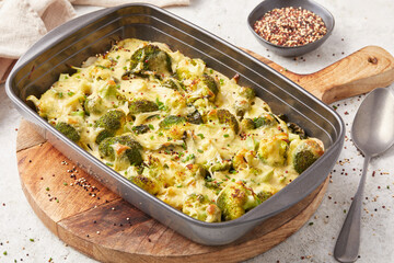 Potato Broccoli and Quinoa Bake